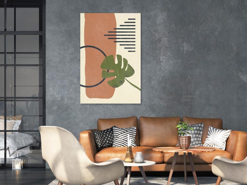 Schilderij - Geometry of Nature (1 Part) Vertical