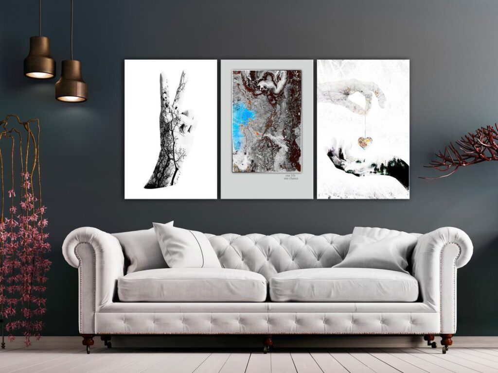 Schilderij - Gestures (3 Parts) - Afbeelding 2
