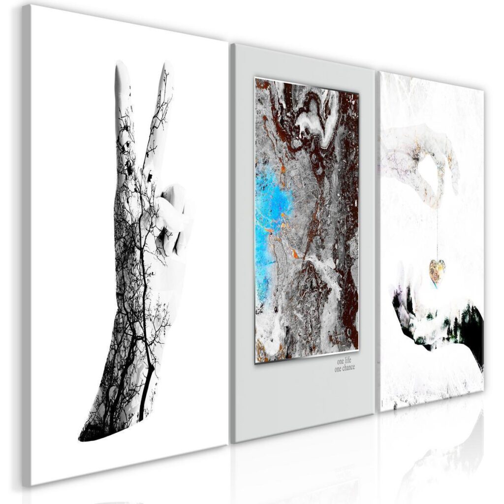 Schilderij - Gestures (3 Parts)
