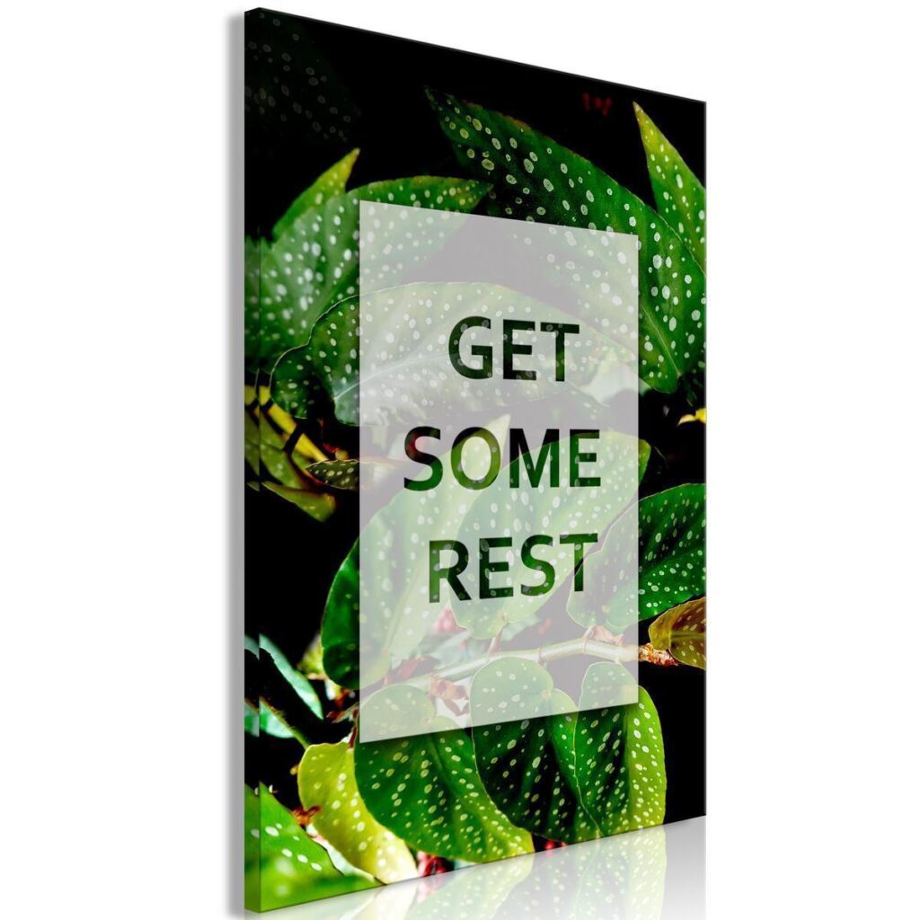 Schilderij - Get Some Rest (1 Part) Vertical - Afbeelding 2