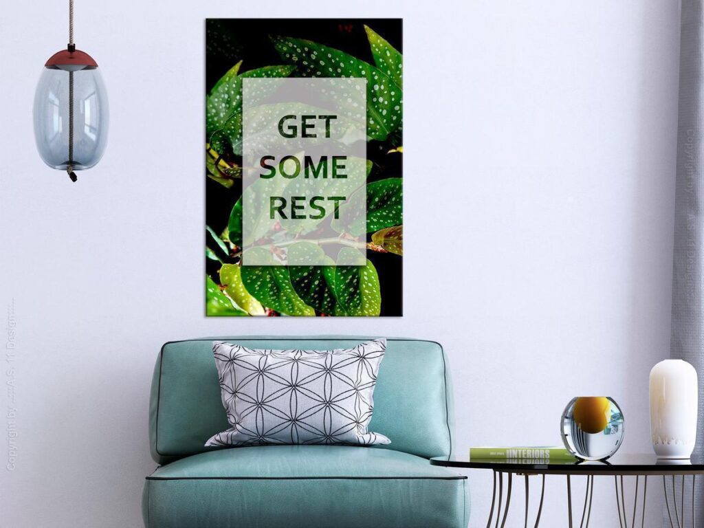 Schilderij - Get Some Rest (1 Part) Vertical
