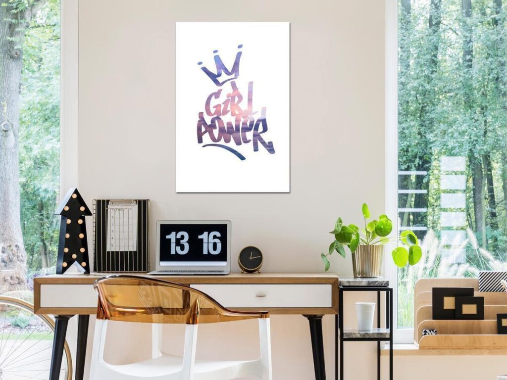 Schilderij - Girl Power (1 Part) Vertical