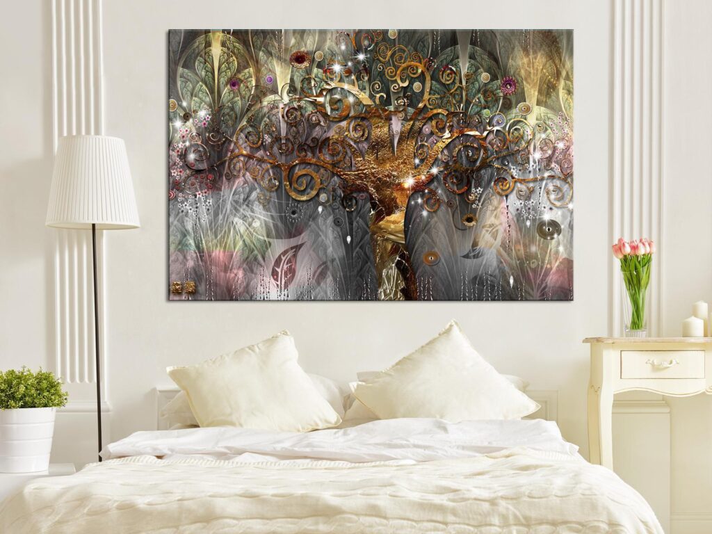 Schilderij - Gold Tree