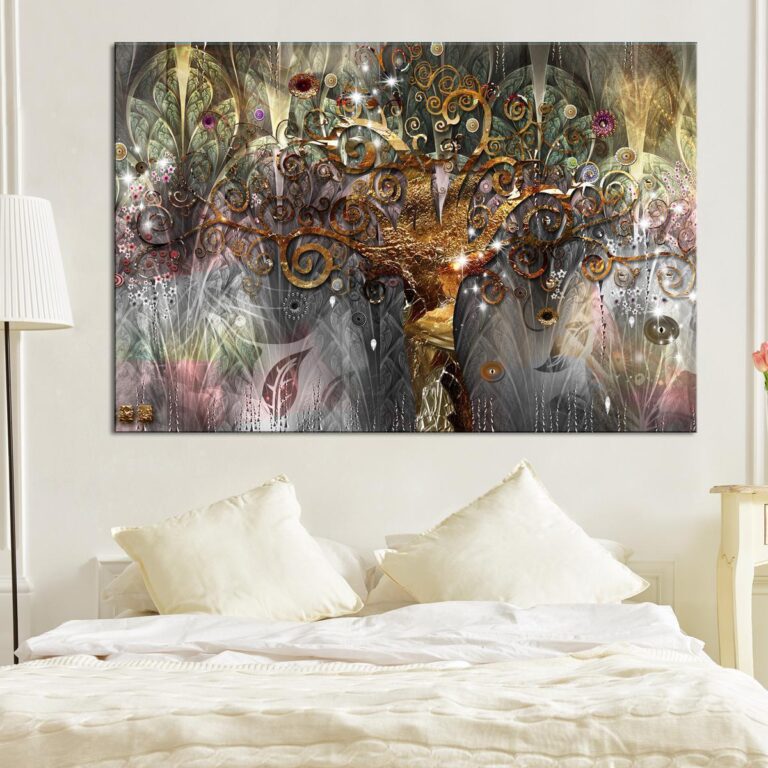 Schilderij - Gold Tree