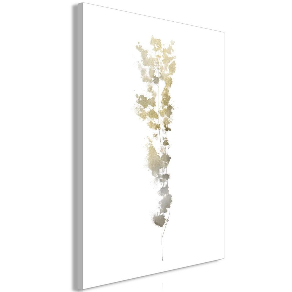 Schilderij - Golden Branch (1 Part) Vertical - Afbeelding 2