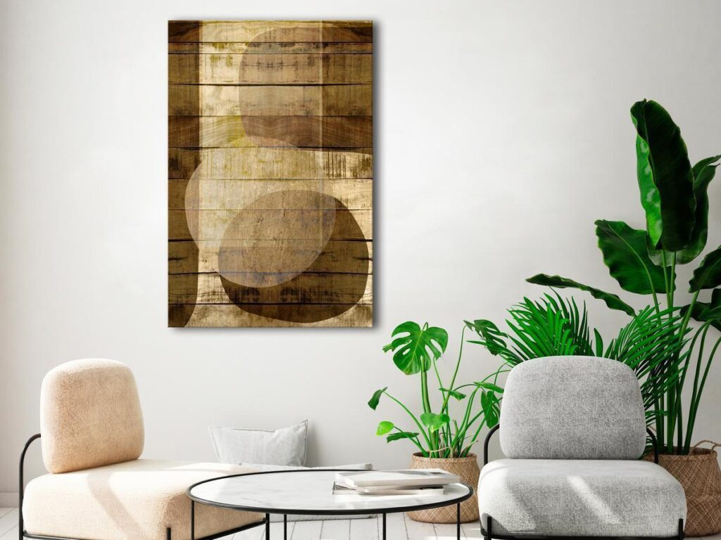 Schilderij - Golden Chocolate (1 Part) Vertical - Afbeelding 2