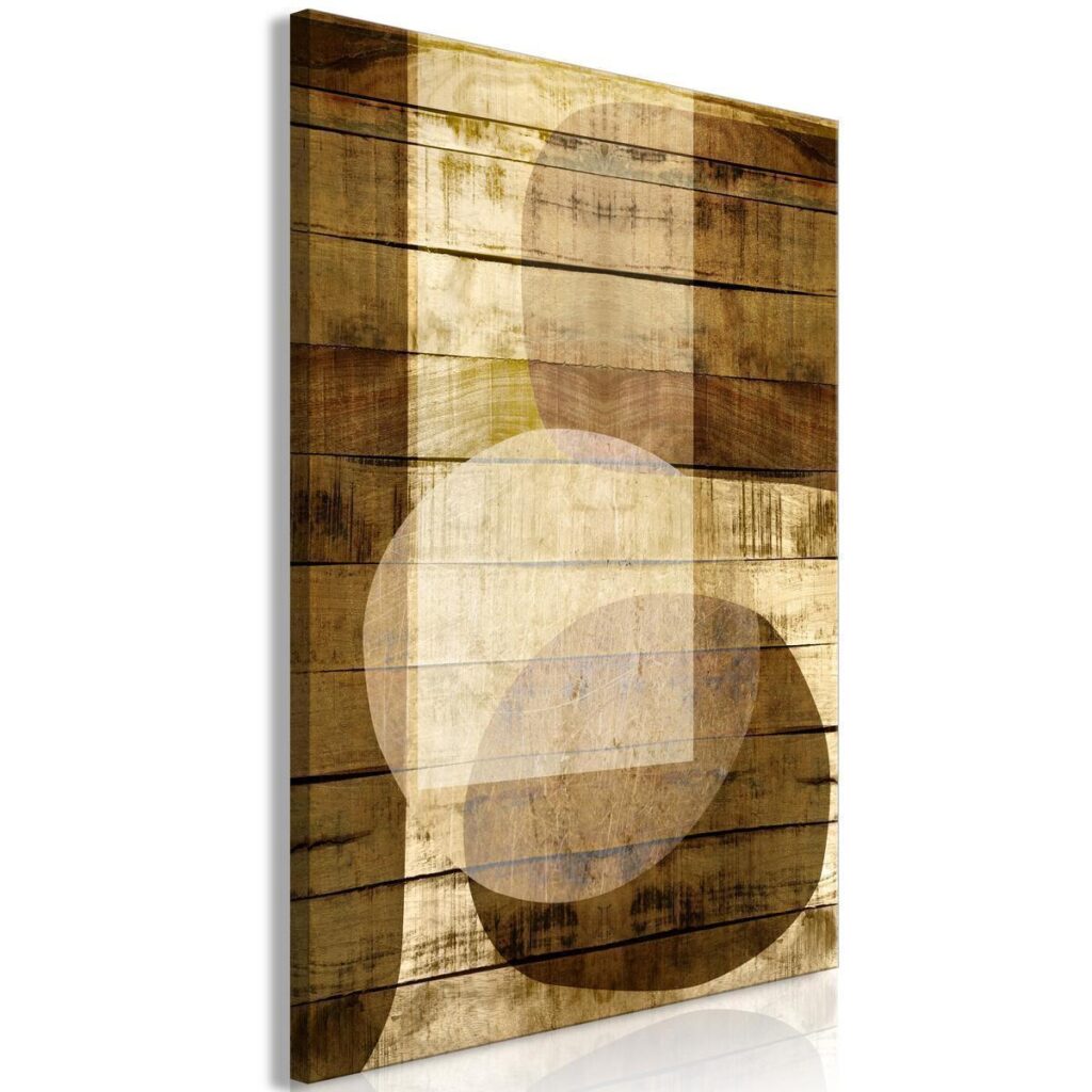 Schilderij - Golden Chocolate (1 Part) Vertical