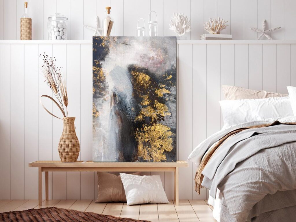 Schilderij - Golden Fleece (1 Part) Vertical