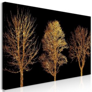 Schilderij - Golden Forest (1 Part) Wide