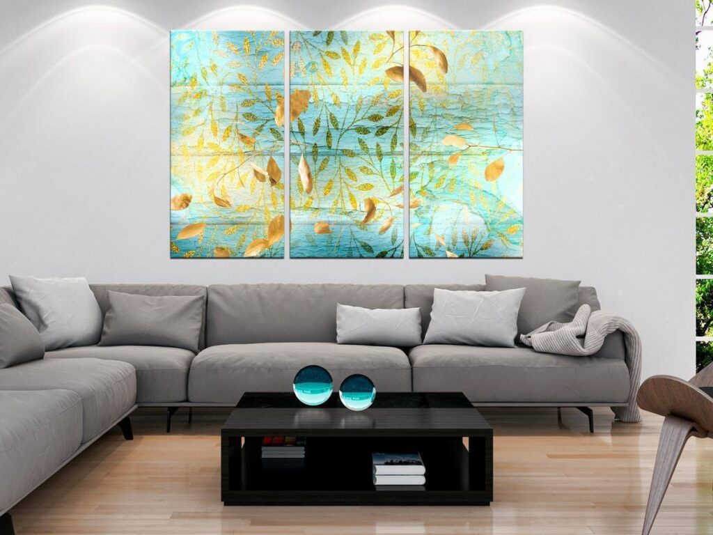Schilderij - Golden Harvest (3 Parts)