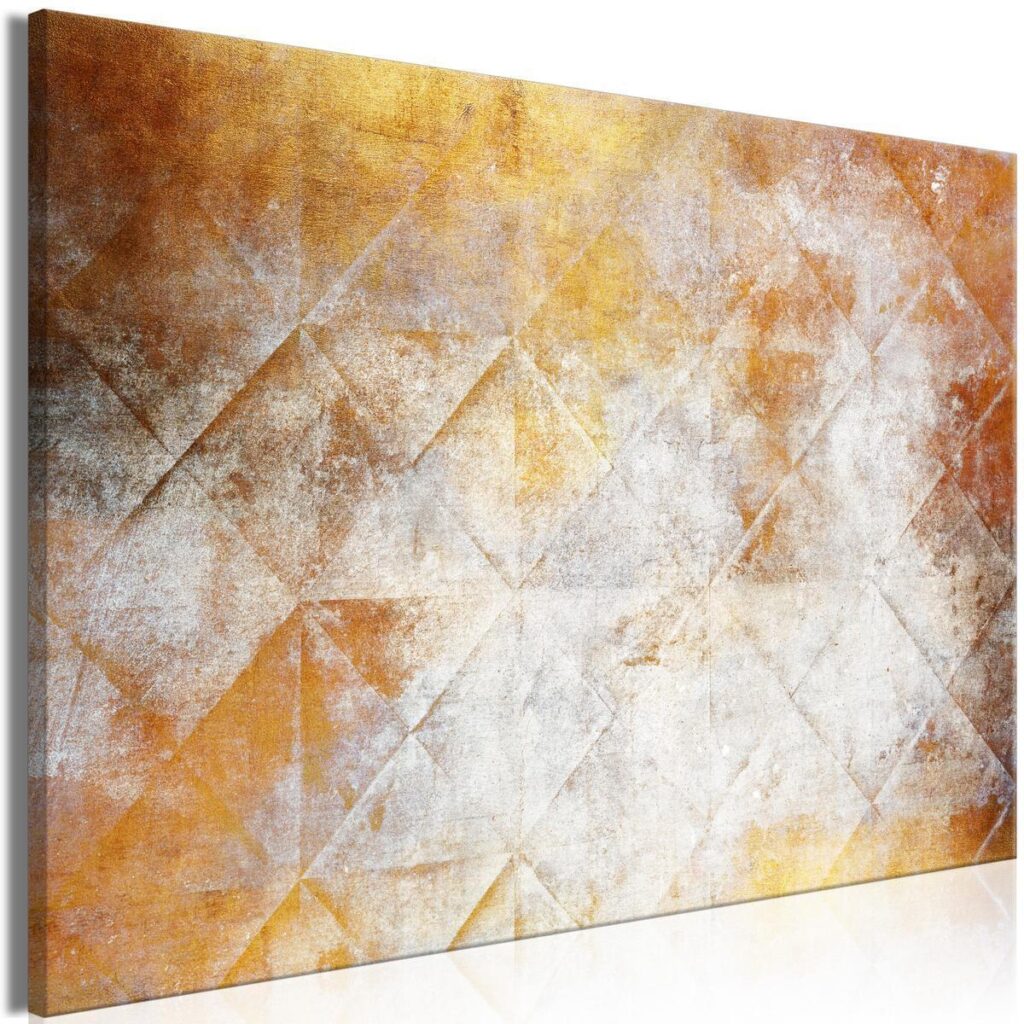 Schilderij - Golden Modernism (1 Part) Wide