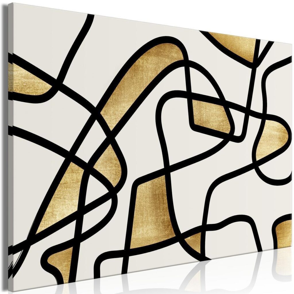 Schilderij - Golden Spiral (1 Part) Wide - Afbeelding 2