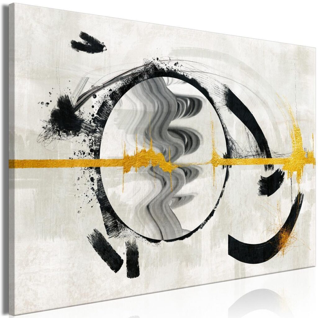 Schilderij - Golden Thread (1 Part) Wide - Afbeelding 2