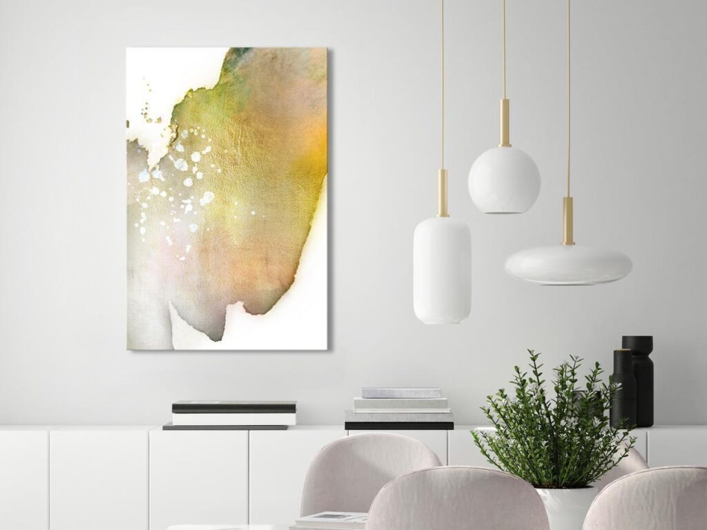 Schilderij - Golden Touch (1 Part) Vertical