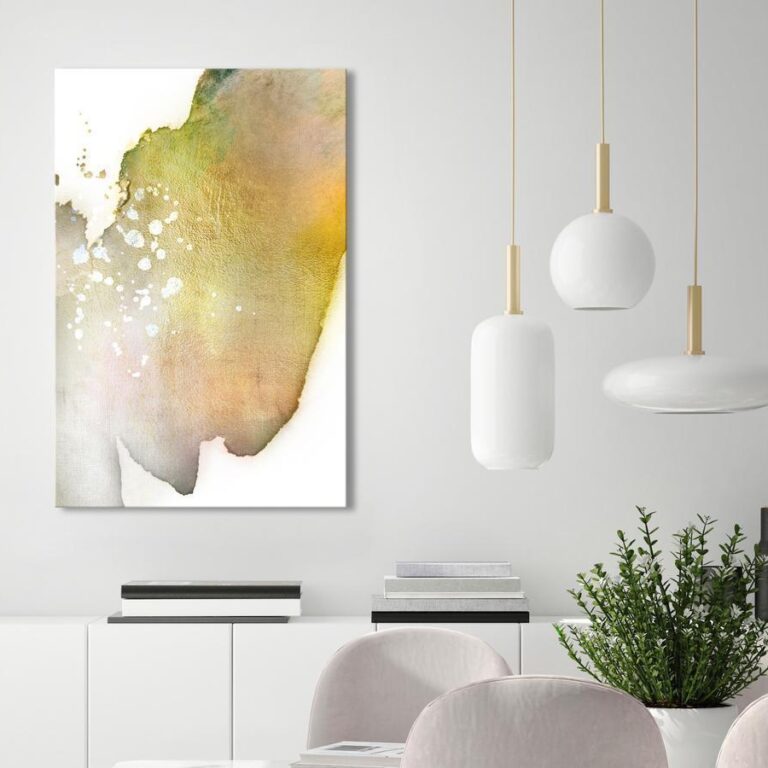 Schilderij - Golden Touch (1 Part) Vertical