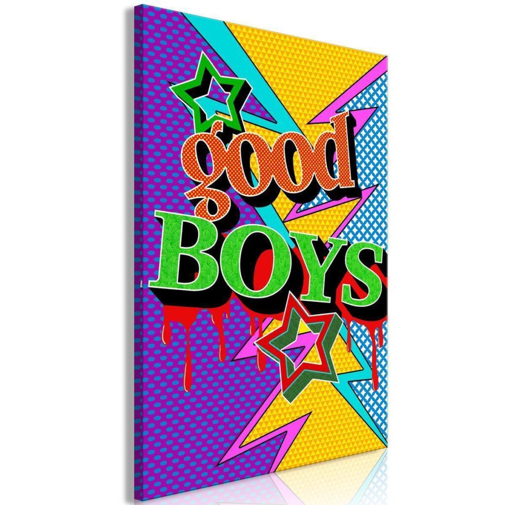 Schilderij - Good Boys (1 Part) Vertical - Afbeelding 2