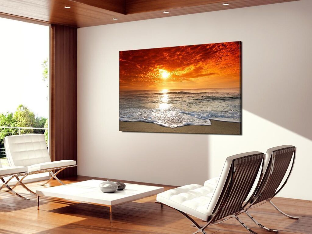 Schilderij - Gorgeous Beach - Afbeelding 2