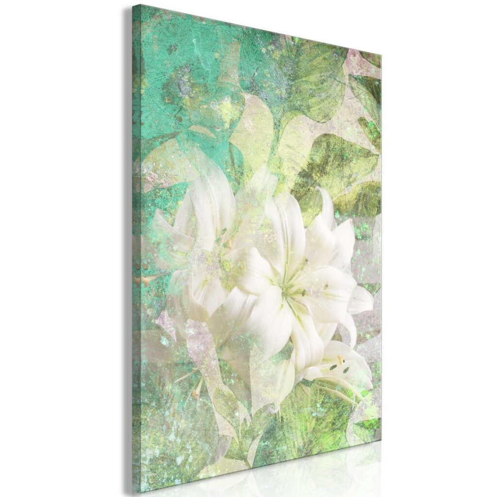 Schilderij - Green Breath (1 Part) Vertical - Afbeelding 2