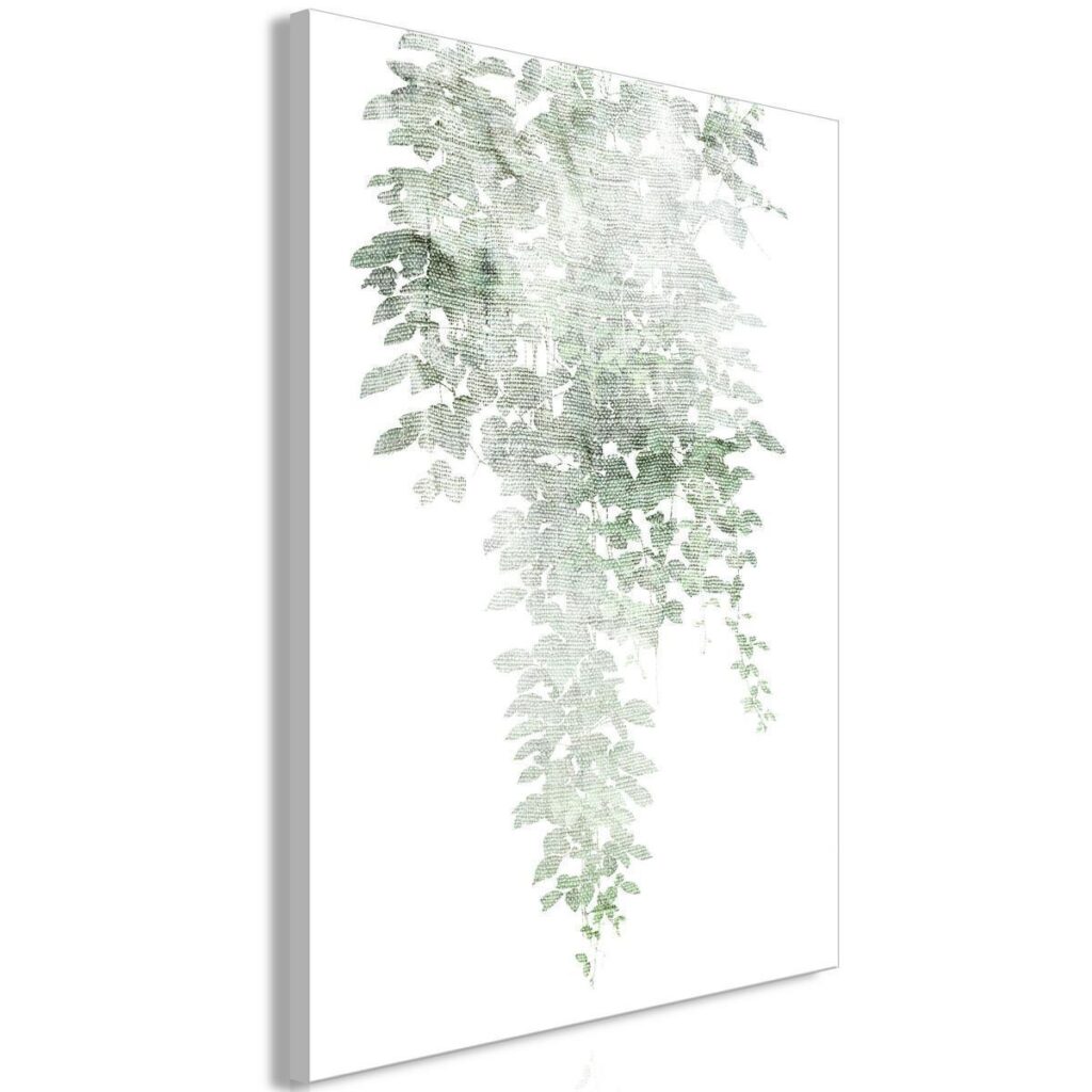 Schilderij - Green Cascade (1 Part) Vertical - Afbeelding 2