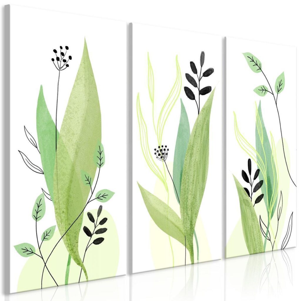 Schilderij - Green Day (3 Parts)