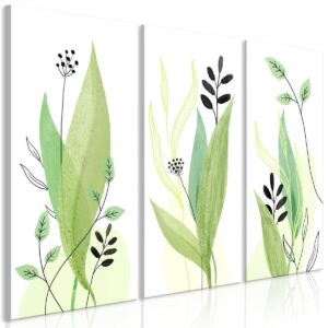 Schilderij - Green Day (3 Parts)