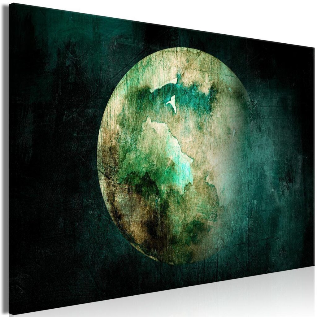 Schilderij - Green Pangea (1 Part) Wide - Afbeelding 2