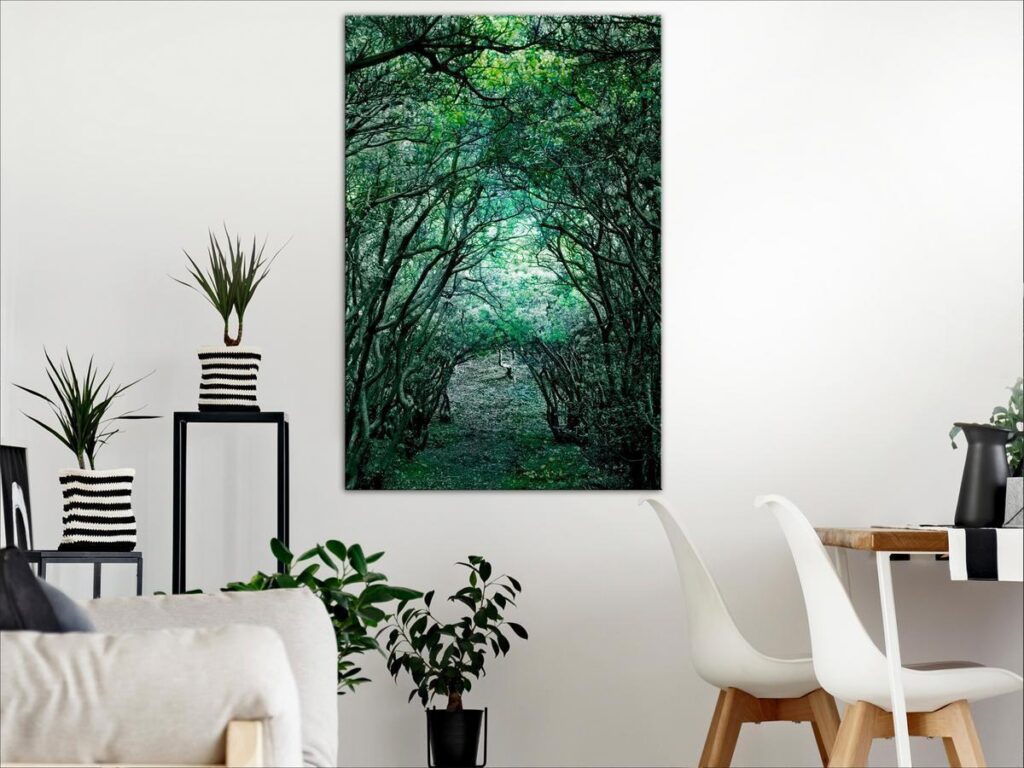 Schilderij - Green Pergola (1 Part) Vertical