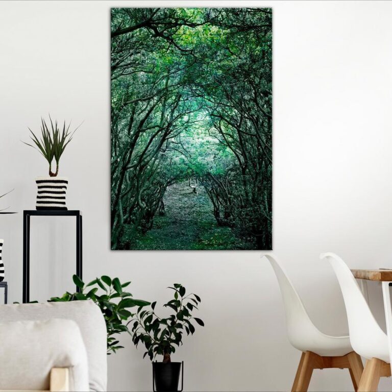 Schilderij - Green Pergola (1 Part) Vertical