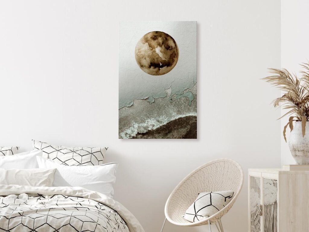 Schilderij - Green Tide (1 Part) Vertical