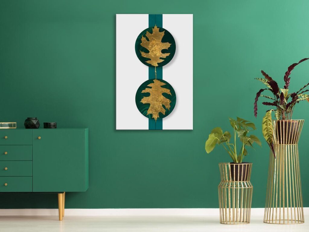 Schilderij - Green Wealth (1 Part) Vertical