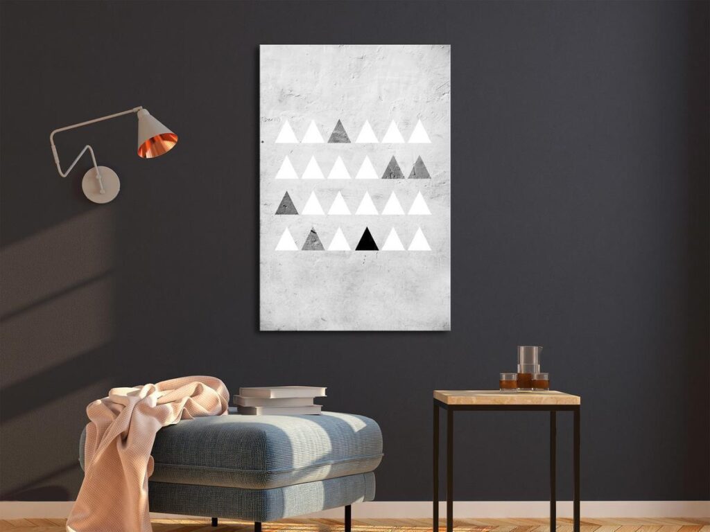 Schilderij - Grey Forest (1 Part) Vertical