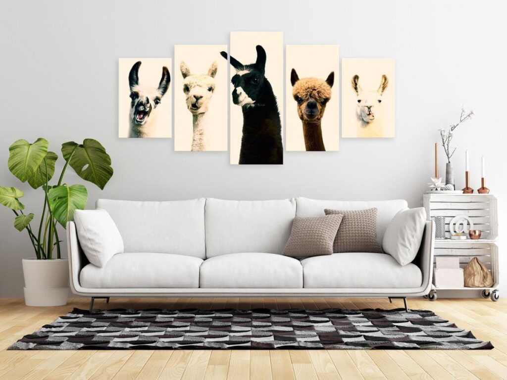 Schilderij - Happy Family (5 Parts) Wide - Afbeelding 2