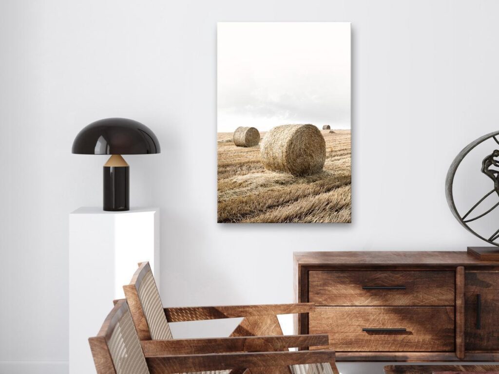 Schilderij - Hay (1 Part) Vertical