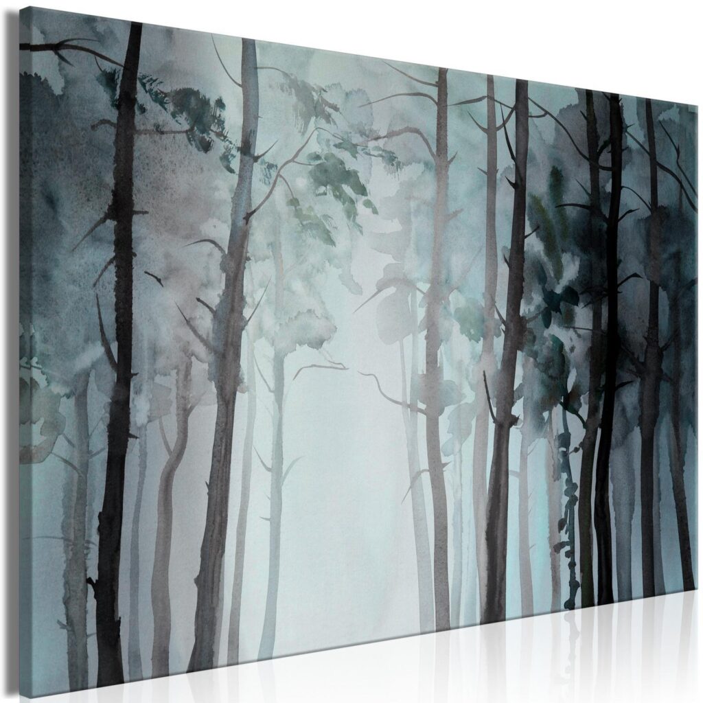 Schilderij - Hazy Forest (1 Part) Wide - Afbeelding 2