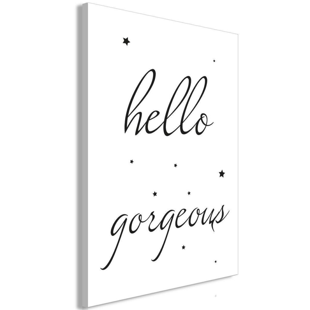 Schilderij - Hello Gorgeous (1 Part) Vertical - Afbeelding 2