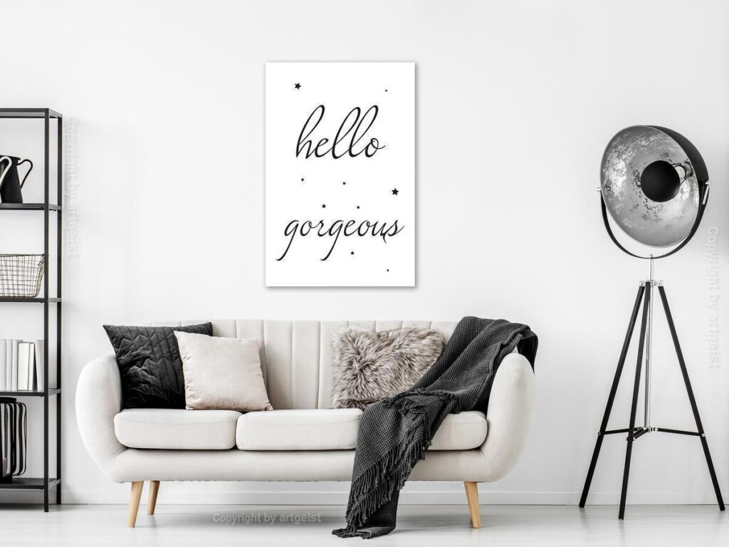 Schilderij - Hello Gorgeous (1 Part) Vertical