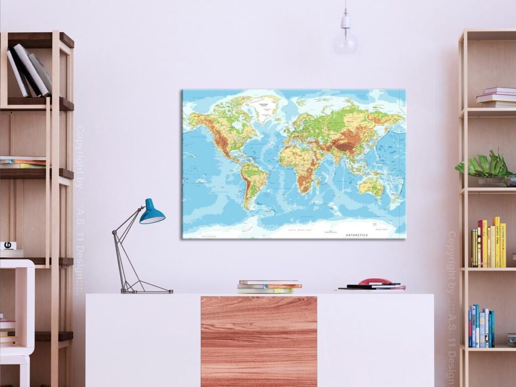 Schilderij - Hello World (1 Part) Wide
