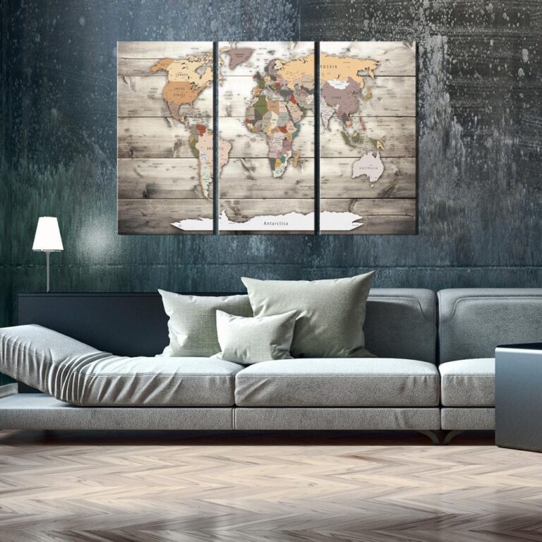 Schilderij - History of Travel