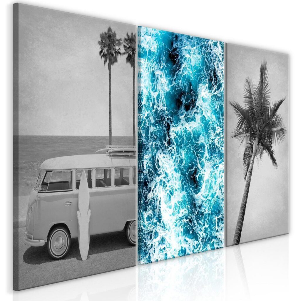 Schilderij - Holiday Memories (3 Parts)
