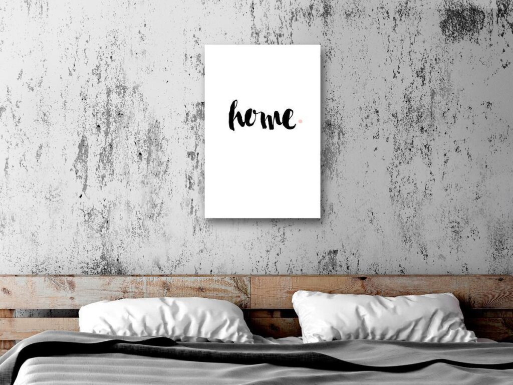 Schilderij - Home and Dot (1 Part) Vertical