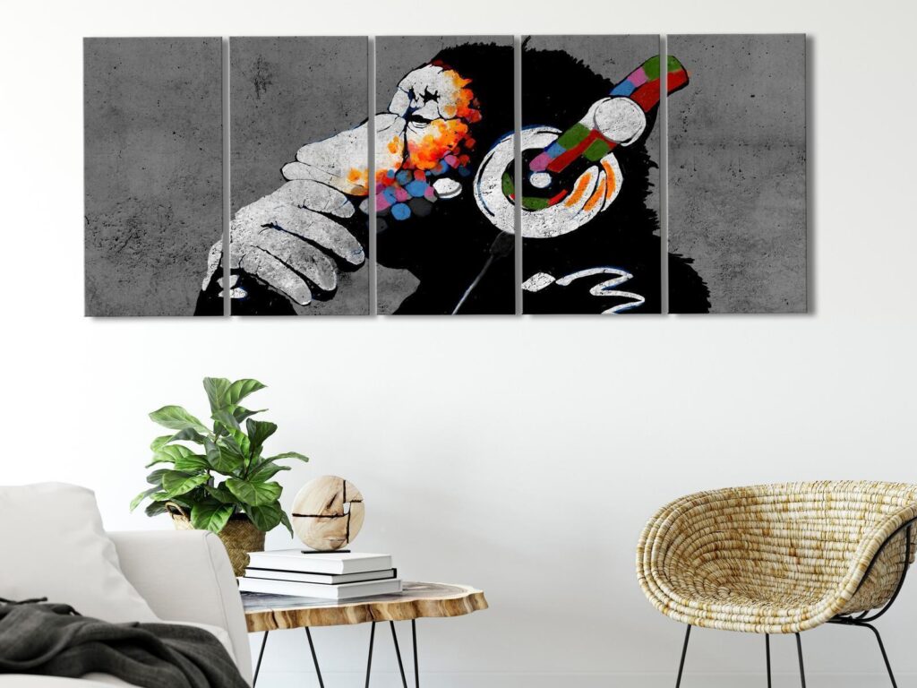 Schilderij - Hot Rhythms (5 Parts) Narrow - Afbeelding 2