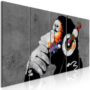 Schilderij - Hot Rhythms (5 Parts) Narrow