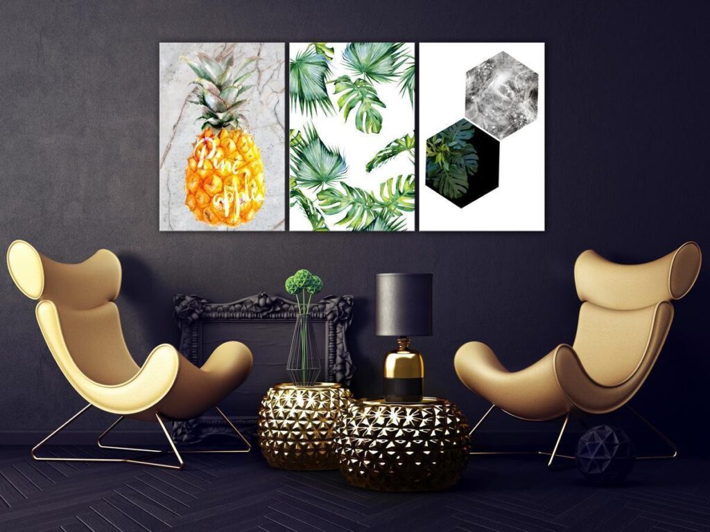Schilderij - Hot Tropics (3 Parts) - Afbeelding 2