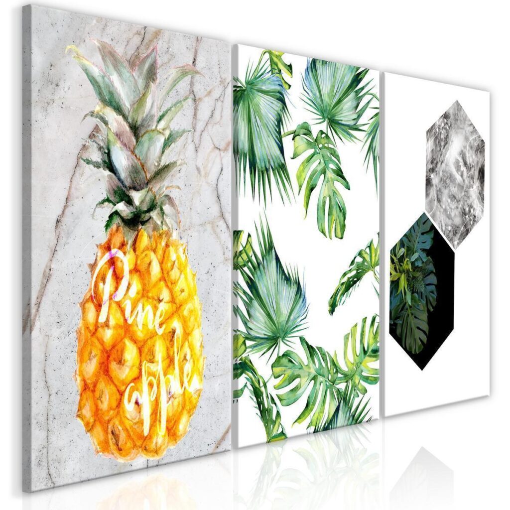 Schilderij - Hot Tropics (3 Parts)