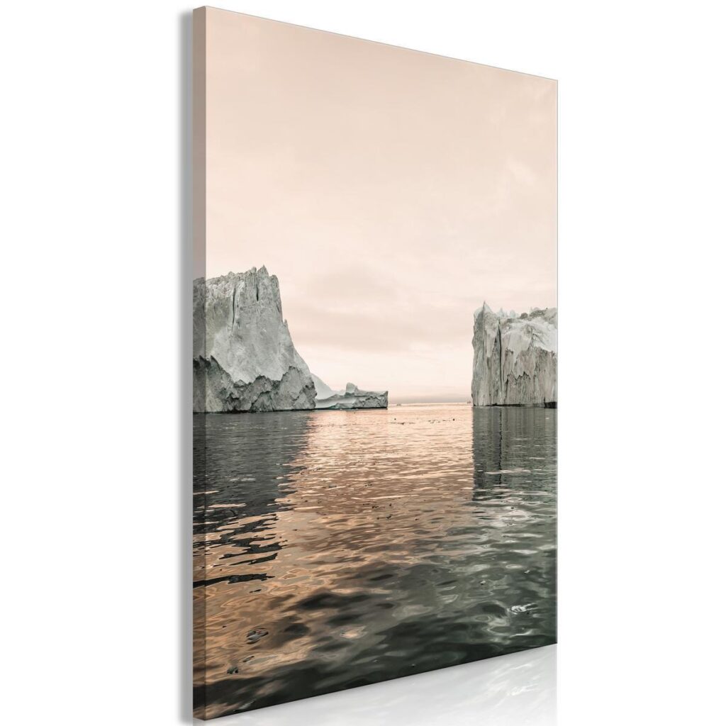 Schilderij - Ice Statues (1 Part) Vertical - Afbeelding 2