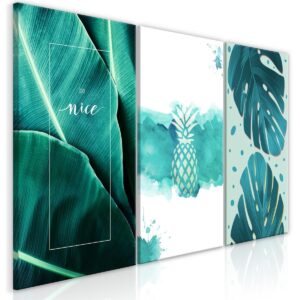 Schilderij - Intense Lagoon (3 Parts)