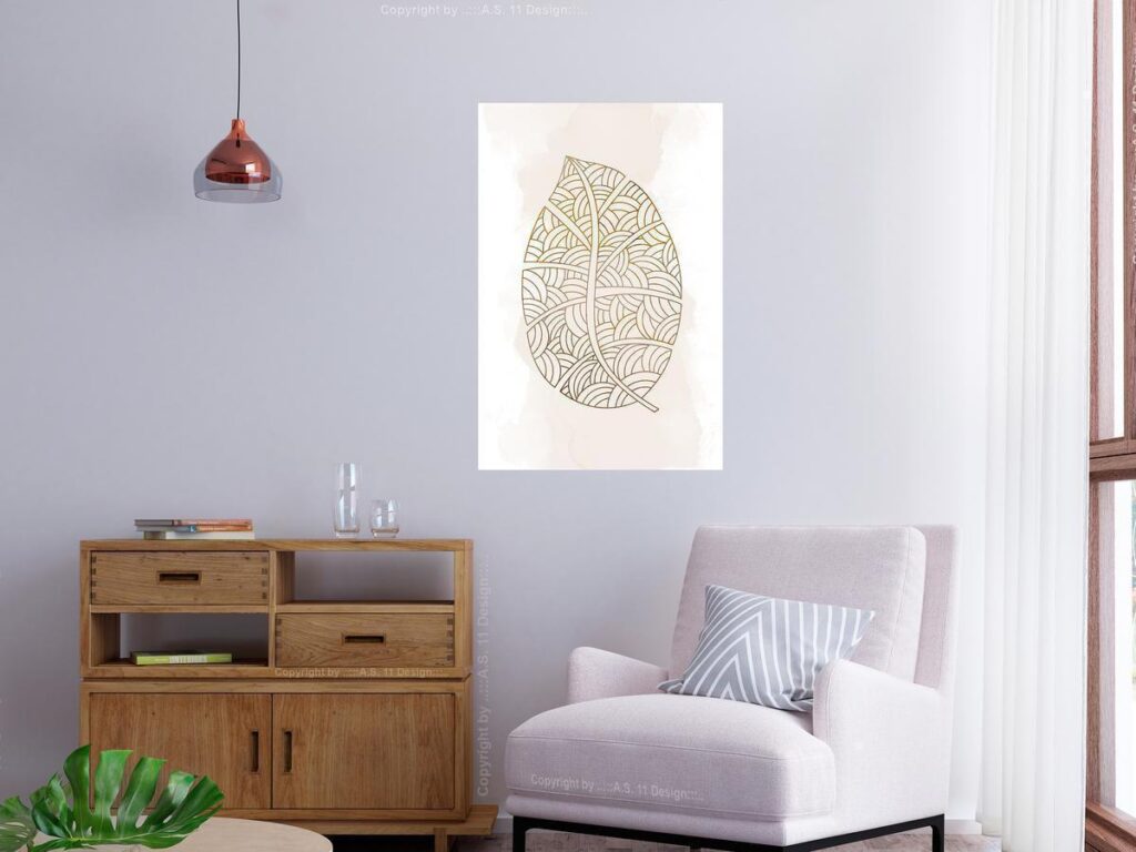 Schilderij - Intricate Nature (1 Part) Vertical - Afbeelding 2