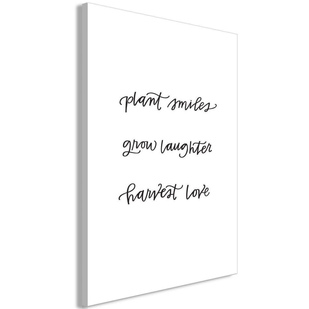 Schilderij - Joy and Love (1 Part) Vertical