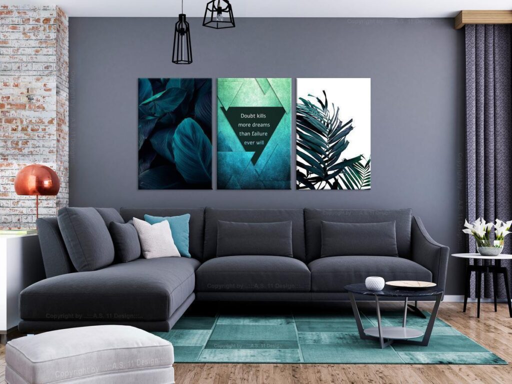 Schilderij - Jungle Dreams (3 Parts) - Afbeelding 2