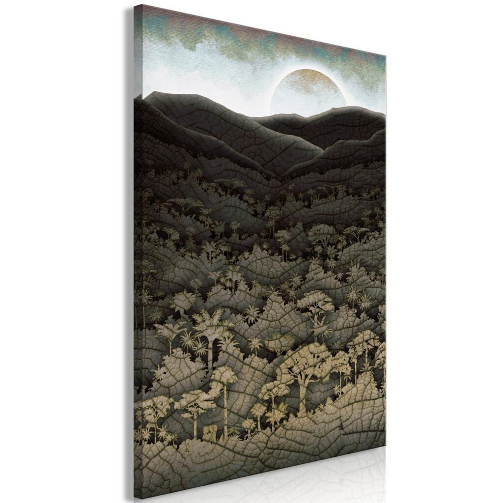 Schilderij - Jungle Structure (1 Part) Vertical - Afbeelding 2